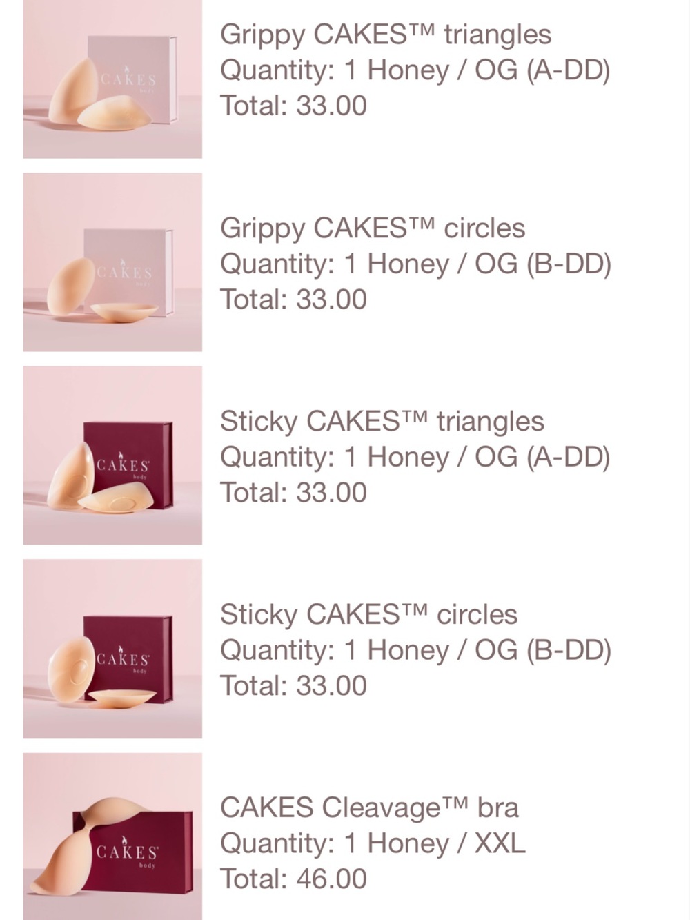 CAKES Body Summer kit bundle - Honey